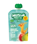 MUSIAK Mus BIO jabłko+gruszka+ryż, bez dodatku cukru, 100 g 